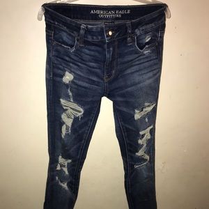 American eagle jeans🦅 super-stretch ripped jeans